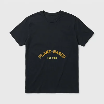 Plant-Based Graphic Novelty Funny T-Shirt – Classic T-Shirt in Black
