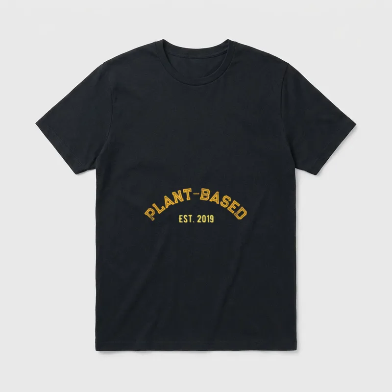 Plant-Based Graphic Novelty Funny T-Shirt – Classic T-Shirt in Black