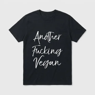 Funny Vegan Joke Quirky T-Shirt – Classic T-Shirt in Black