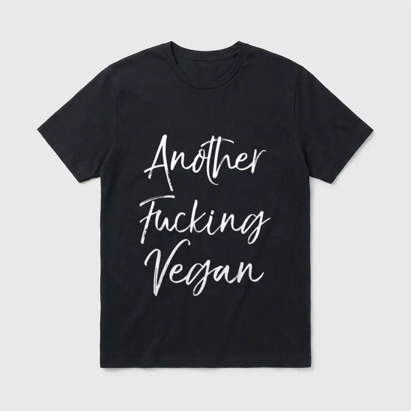 Funny Vegan Joke Quirky T-Shirt – Classic T-Shirt in Black