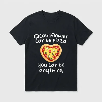Funny Vegan Women Cauliflower T-Shirt – Classic T-Shirt in Black