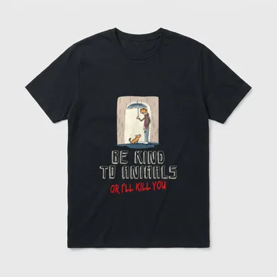 Vegan Funny Kind Vegans T-Shirt – Classic T-Shirt in Black
