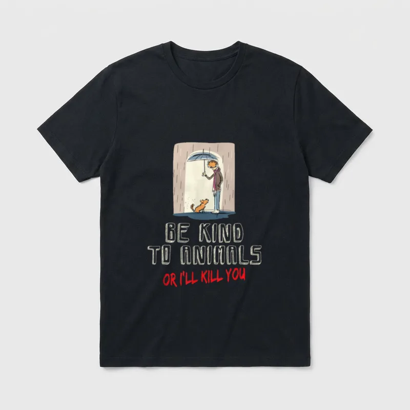 Vegan Funny Kind Vegans T-Shirt – Classic T-Shirt in Black