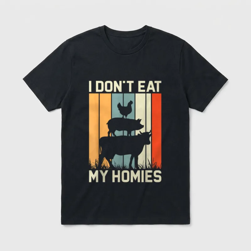 Vegan Vegetarian T-Shirt – Classic T-Shirt in Black