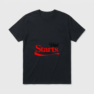 Diet Starts Tomorrow Keto T-Shirt – Classic T-Shirt in Black