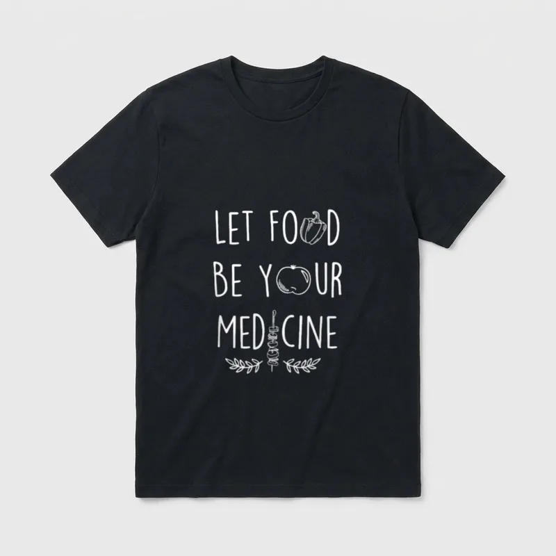 Let Food T-Shirt – Classic T-Shirt in Black