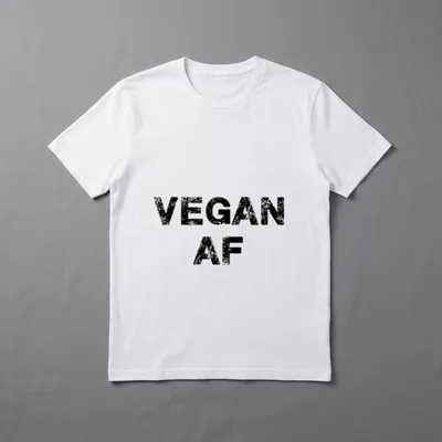 Vegan AF Funny Vegan T-Shirt – Classic T-Shirt in Black
