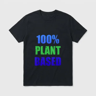 Funny vegan plant T-Shirt – Classic T-Shirt in Black