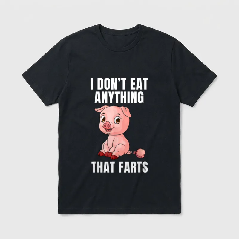 Funny Vegetarian Funny Vegan T-Shirt – Classic T-Shirt in Black