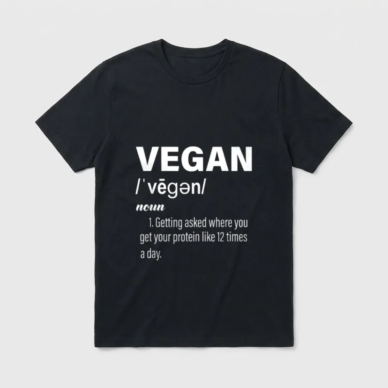 Vegan Problems Funny Vegan T-Shirt – Classic T-Shirt in Black