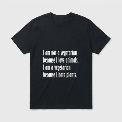 I am not a vegetarian T-Shirt – Classic T-Shirt in Black