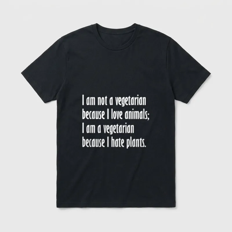 I am not a vegetarian T-Shirt – Classic T-Shirt in Black