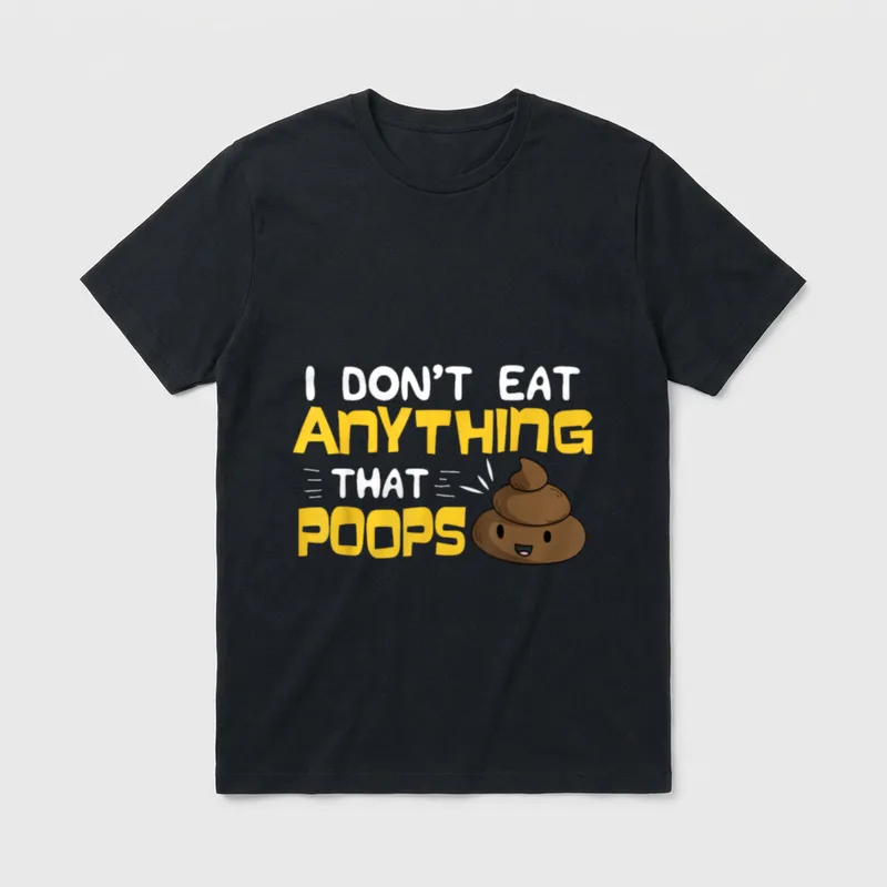 Funny Vegan Humour Vegetarian T-Shirt – Classic T-Shirt in Black