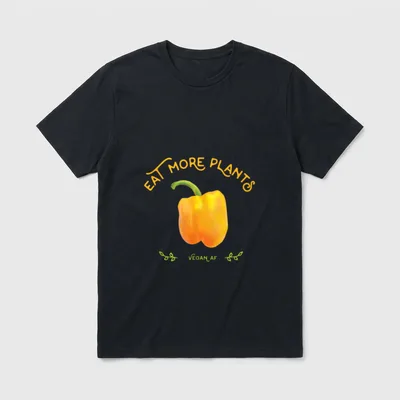 Funny Vegetarian Vegan T-Shirt – Classic T-Shirt in Black