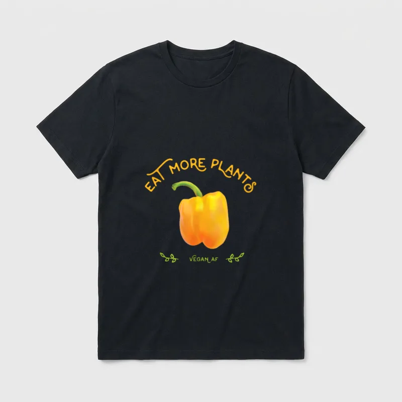 Funny Vegetarian Vegan T-Shirt – Classic T-Shirt in Black