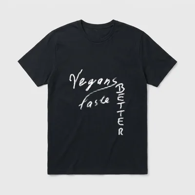 Funny Vegan I You Taste T-Shirt – Classic T-Shirt in Black