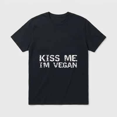 Vintage Vegan Quote for Men T-Shirt – Classic T-Shirt in Black