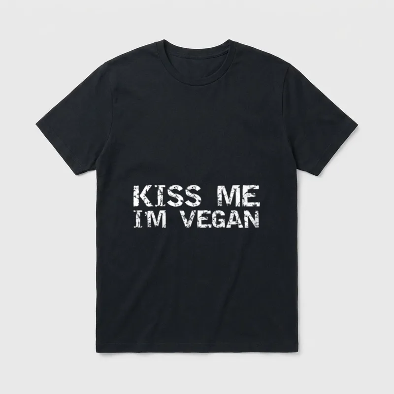 Vintage Vegan Quote for Men T-Shirt – Classic T-Shirt in Black