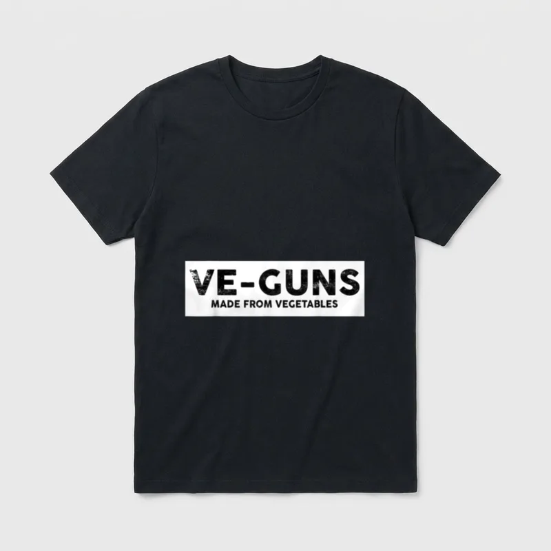Vegan Vegan Vegetarian Vegetarian Funny T-Shirt – Classic T-Shirt in Black