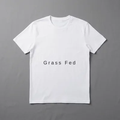 Grass Fed Funny Vegan Vegetarian T-Shirt – Classic T-Shirt in Black