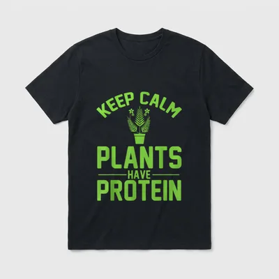 Funny Vegan Vegetarian Saying Funny Vegan Sayings T-Shirt – Classic T-Shirt in Black