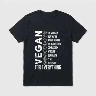 Vegan for Everything for Women T-Shirt – Classic T-Shirt in Black