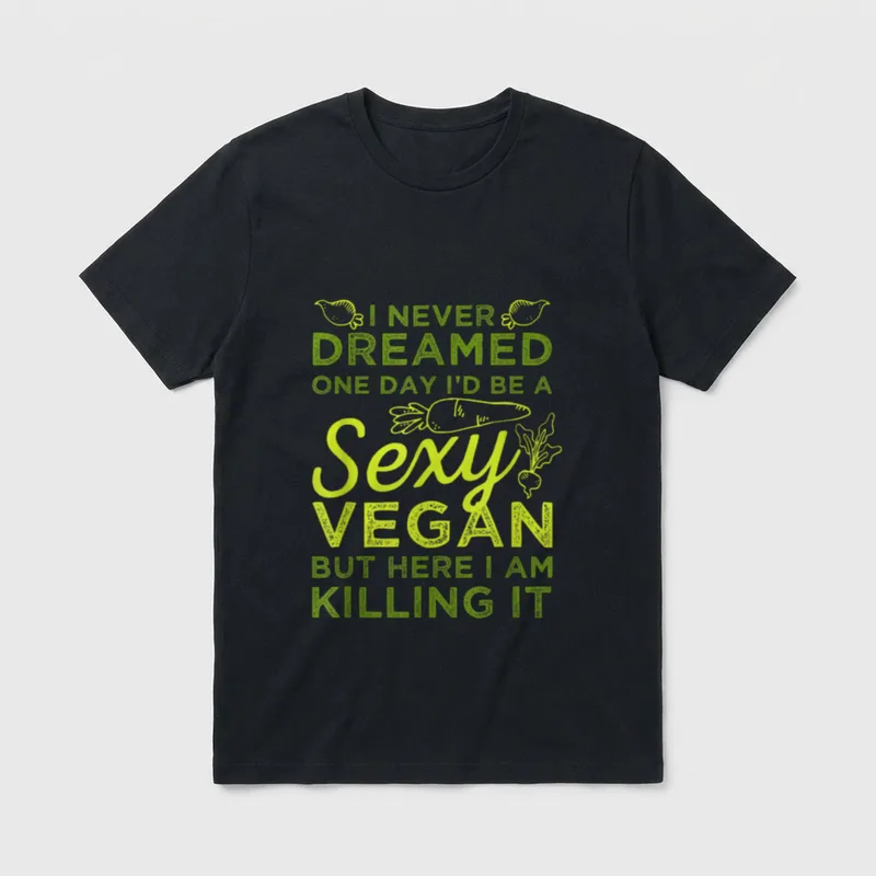 Sexy Vegan Herbivore Herbivore Animal Shirts T-Shirt – Classic T-Shirt in Black