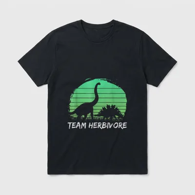 Team Herbivores Vegetarian T-Shirt – Classic T-Shirt in Black
