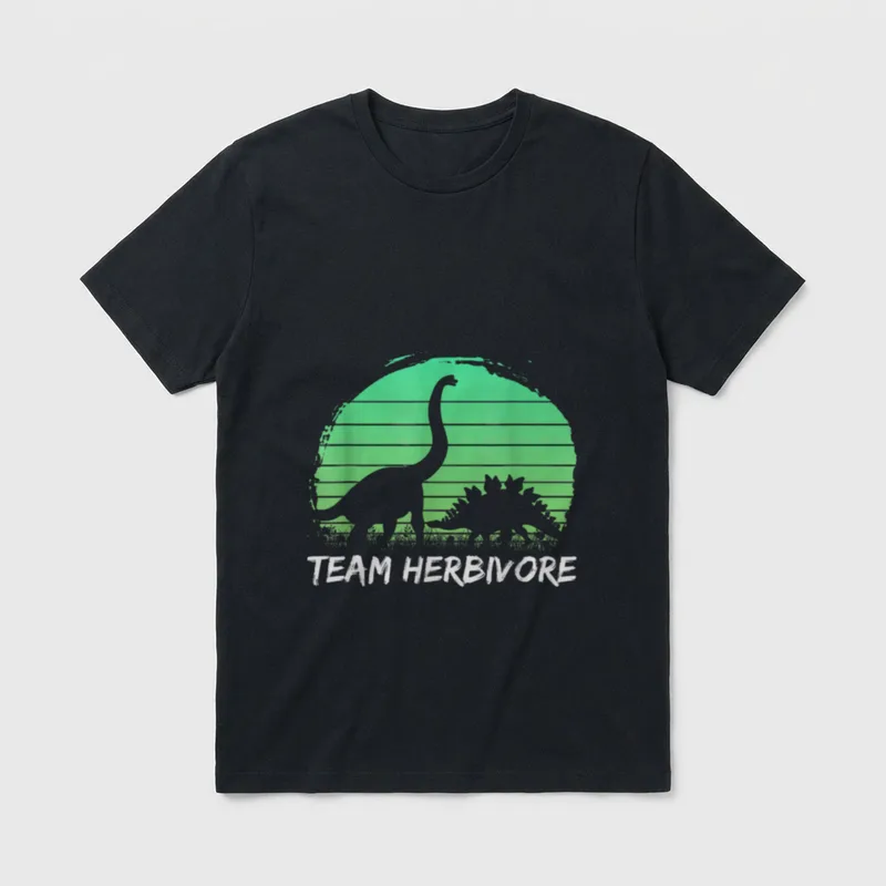 Team Herbivores Vegetarian T-Shirt – Classic T-Shirt in Black