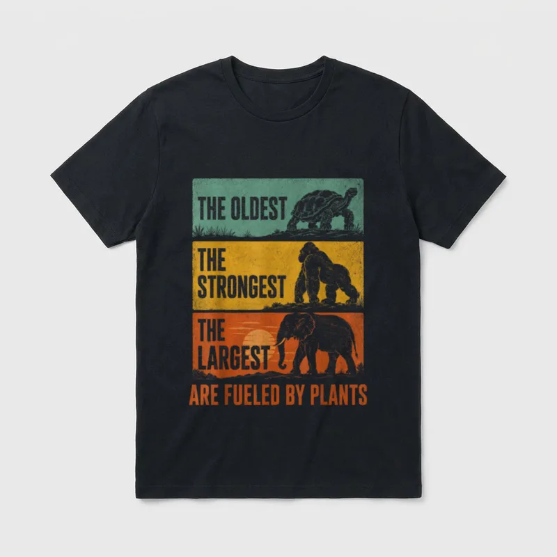 Vegan Vegetarian Herbivore Veganism T-Shirt – Classic T-Shirt in Black