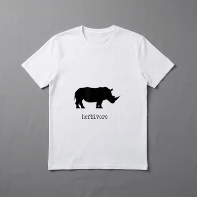 Herbivore rhino Herbivore Animal Shirts T-Shirt – Classic T-Shirt in Black