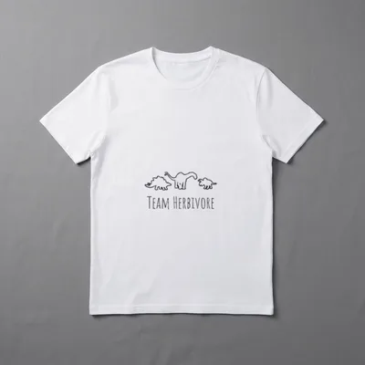 Vegetarian Vegan Dinosaur Team T-Shirt – Classic T-Shirt in Black