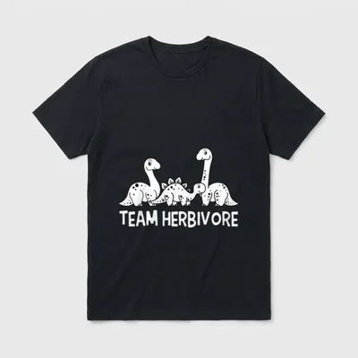 Vegetarian Herbivore Vegan Meat T-Shirt – Classic T-Shirt in Black