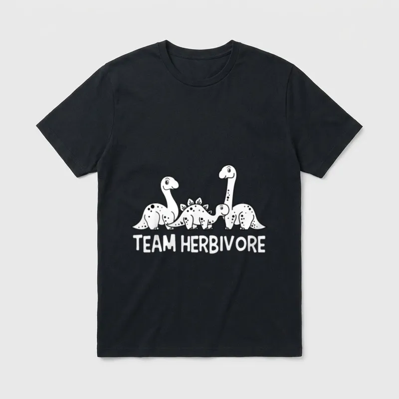 Vegetarian Herbivore Vegan Meat T-Shirt – Classic T-Shirt in Black