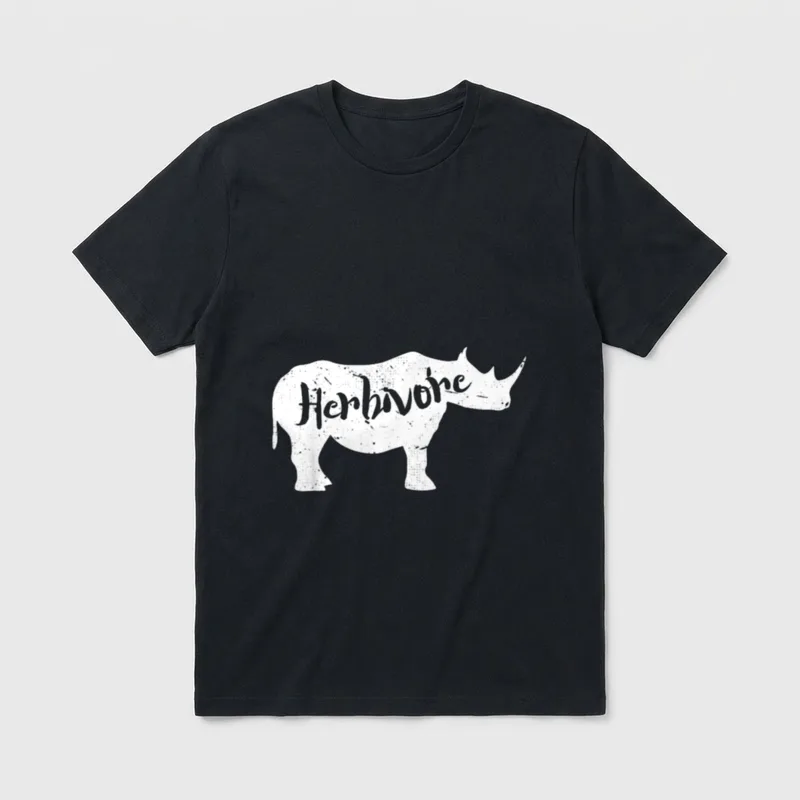 Herbivore Rhino Vegan Af T-Shirt – Classic T-Shirt in Black