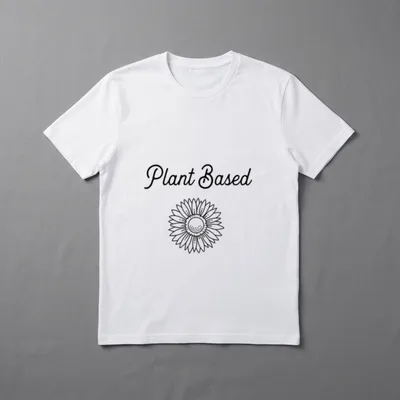 Plant Based Vegan and Vegetarian T-Shirt – Classic T-Shirt in Black