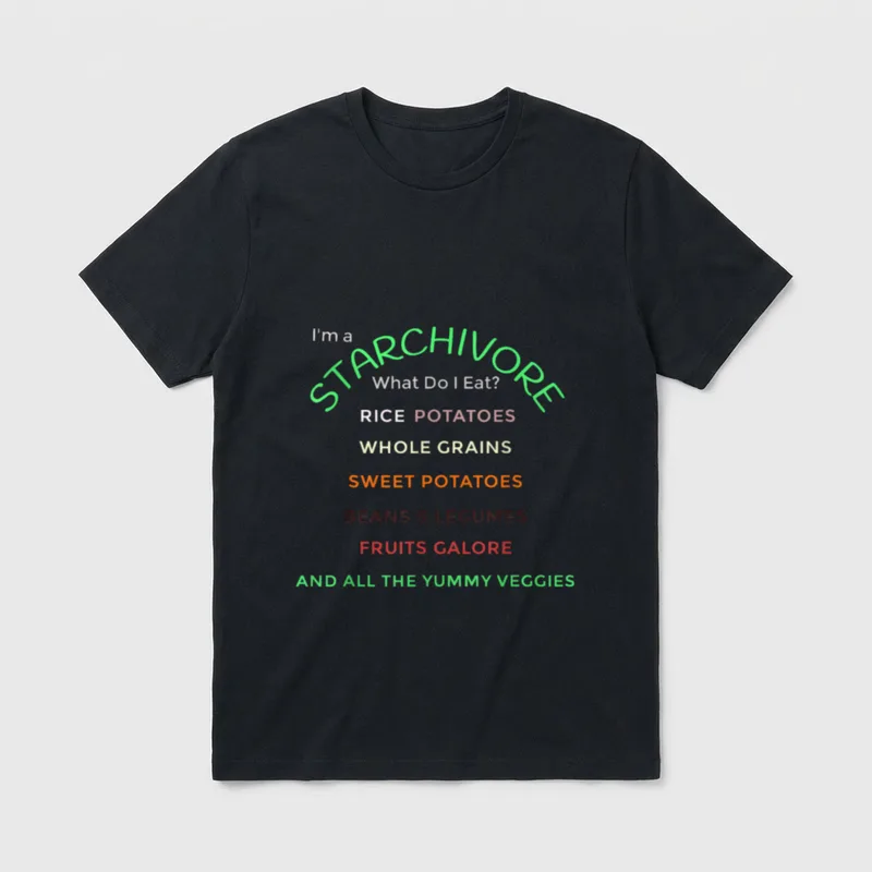 Starchivore Whole Plant-Based Starch T-Shirt – Classic T-Shirt in Black