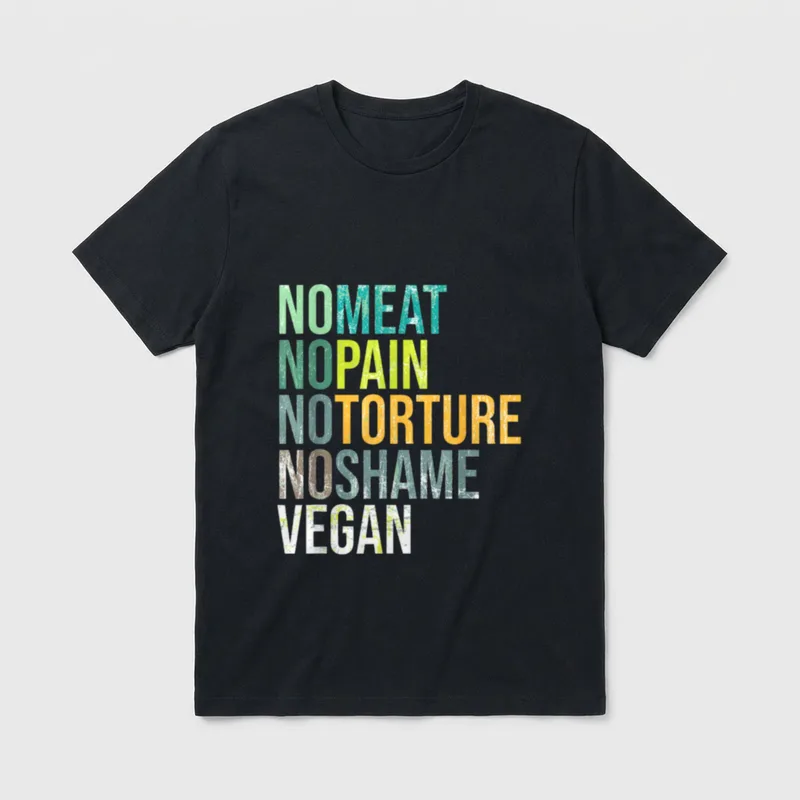 No Meat Pain Shame T-Shirt – Classic T-Shirt in Black