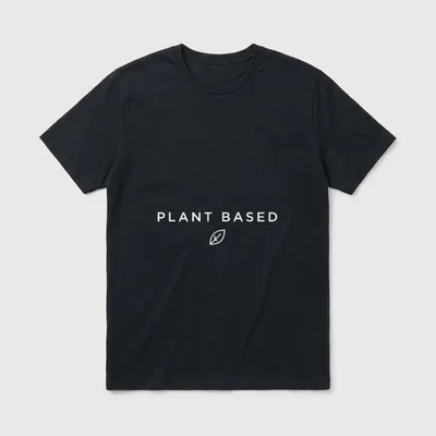 Plant Based Vegan For Vegetarian T-Shirt – Classic T-Shirt in Black