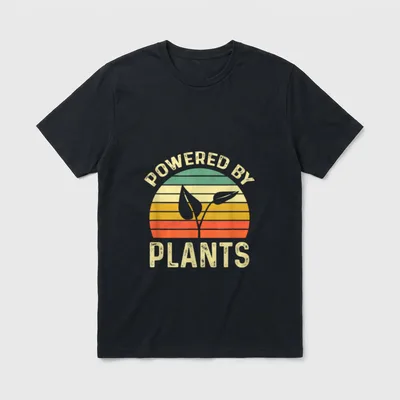 Vegan Plant Operated for Plant T-Shirt – Classic T-Shirt in Black