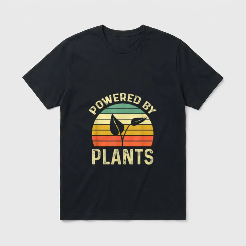 Vegan Plant Operated for Plant T-Shirt – Classic T-Shirt in Black