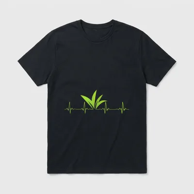 Fun Vegan Vegetarian Heart T-Shirt – Classic T-Shirt in Black
