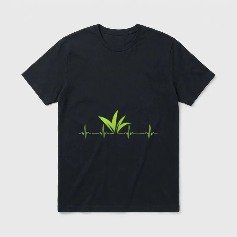 Fun Vegan Vegetarian Heart T-Shirt – Classic T-Shirt in Black