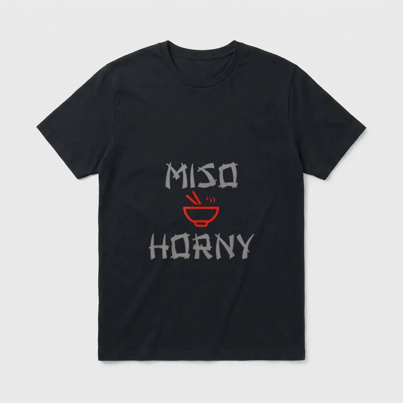 Plant Vegan Vegetarian Miso Black T-Shirt – Classic T-Shirt in Black