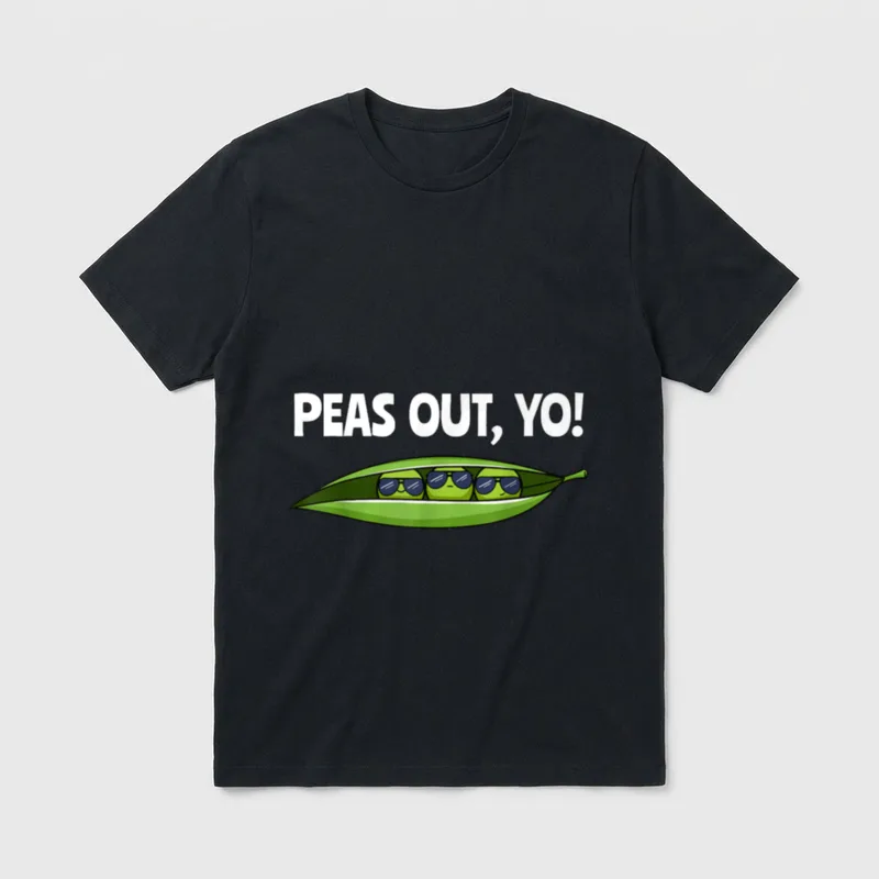 Pea Seed Pod Flowering T-Shirt – Classic T-Shirt in Black