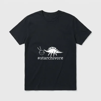 Starchivore Rice Lovers Plant-based T-Shirt – Classic T-Shirt in Black