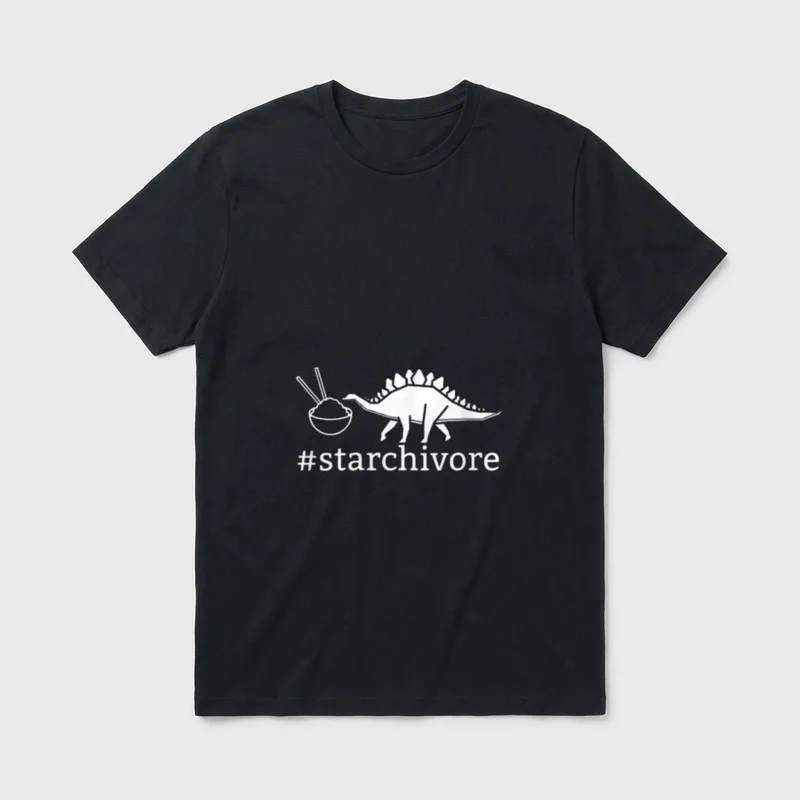 Starchivore Rice Lovers Plant-based T-Shirt – Classic T-Shirt in Black
