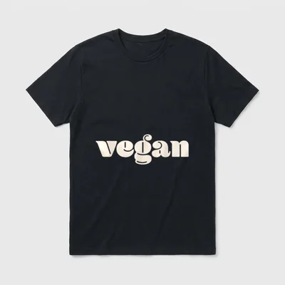 Simple Vegan Design Plant-Based T-Shirt – Classic T-Shirt in Black