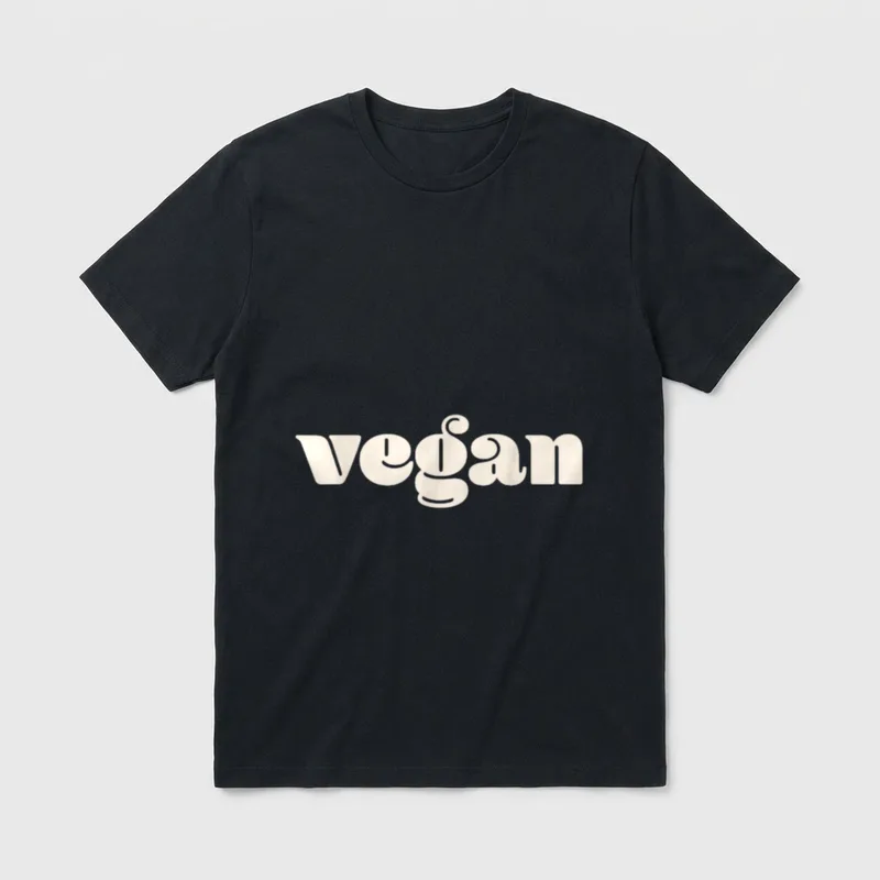 Simple Vegan Design Plant-Based T-Shirt – Classic T-Shirt in Black
