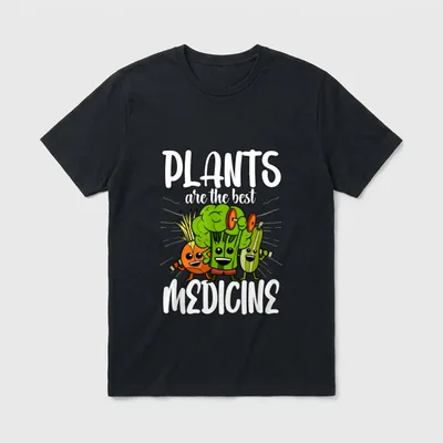 Vegan Plants Plant Based Shirts T-Shirt – Classic T-Shirt in Black
